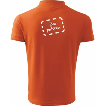 Pánská košile Potisk "bezpotisku" - Polokošile pánská Pique Polo 203 - 5XL ( Oranžová )