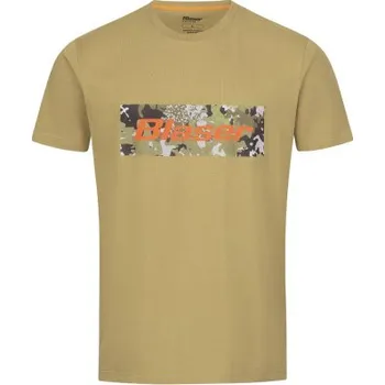 Pánské tričko Tričko Blaser logo HunTec camo M barva béžová