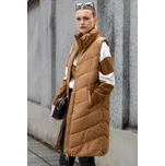 Jacqueline de Yong JDY dámská prodloužená vesta Finno hnědá Velikost: M