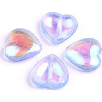 Dětské navlékací korálky Korálky srdíčka č.3838 (15x16mm)