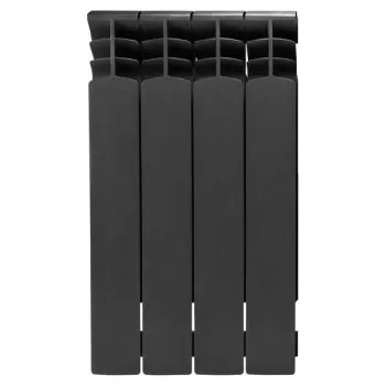 Radiátor Deskový HLINÍKOVÝ radiátor G500F 4-segmentový GRAPHITE universální BOČNÍ