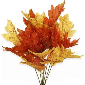 umělá květina Listy svazek umělý x9/35cm oranž