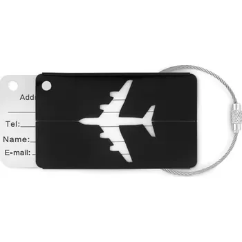 Příslušenství k zavazadlu Hliníková jmenovka Fly tag, černá