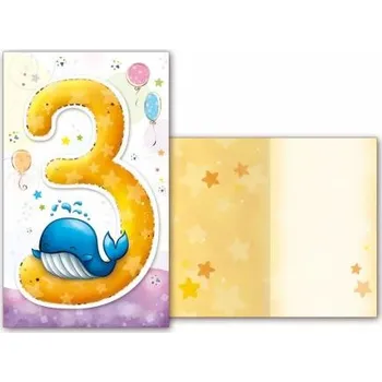 Blahopřání dětské MFP 03 narozeniny M33-093 bez textu