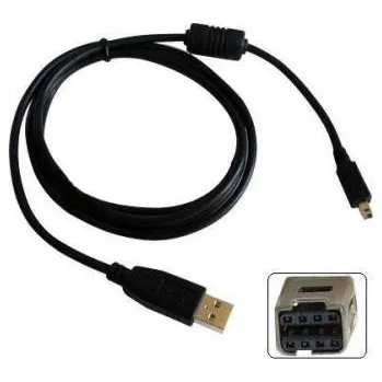 Datový kabel Logo USB kabel (2.0), USB A samec - 8-pin samec, 26726, 1.8m, černý, MINOLTA, DOPRODEJ