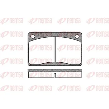 Brzdová destička Sada brzdových destiček, kotoučová brzda REMSA 0042.30