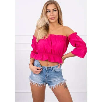 Dámská halenka Kesi Dámská španělská halenka s volánky Essyrat fuschiová Univerzální