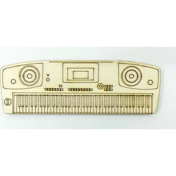 Překližka NDV4, Dřevěné výřezy, KLÁVESY, 14x4,5 cm, 1 kus