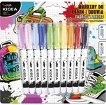 Fixy na textil Kidea 10barev Bright Colours