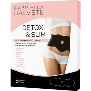 Zpevňující přípravek Gabriella Salvete Detox&Slim Black Slimming Belly Patch 8 ks