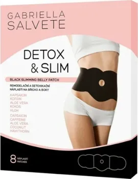 Zpevňující přípravek Gabriella Salvete Detox&Slim Black Slimming Belly Patch 8 ks