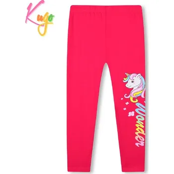 Dívčí legíny KUGO WL0903, tmavě růžové