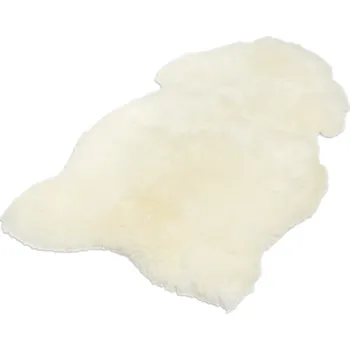 Koberec Kusový koberec Ovčí kožešina velká krémově bílá BARVA: Bílá, ROZMĚR: 70x110 cm