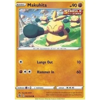 Sběratelská karetní hra Pokémon karta Makuhita 142/264 - Fusion Strike