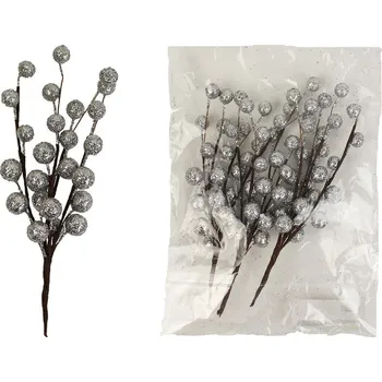 Vánoční dekorace Dekorace bobule, 3ks X1668/ST