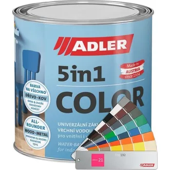 Lak na dřevo Adler 5in1 COLOR - 0,75 L - RAL 7040 okenní šedá