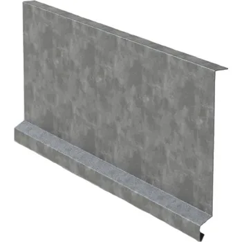 Plech Závětrná lišta pod krajovou tašku RŠ 250, 1 bm, Přírodní pozink