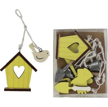 Velikonoční dekorace Dřevěné dekorační nářadí 10 ks D1471-02