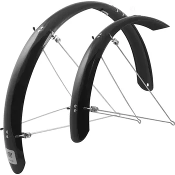 Blatník na kolo blatníky 20" FORCE Aluflex + vzpěry, černé