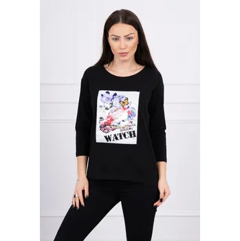 Dámské tričko Kesi Dámské tričko s potiskem Shalle černá Univerzální