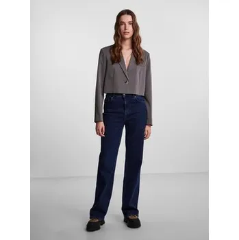 Dámské sako Pieces Sako 17141850 Šedá Cropped Fit L