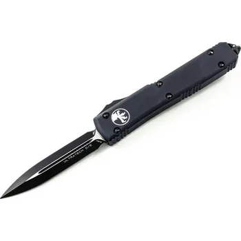 Pracovní nůž Microtech Ultratech D/E, vystřelovací nůž s klipem, černá čepel 122-1T