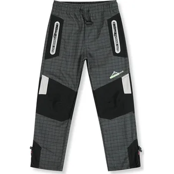 Chlapecké kalhoty CHLAPECKÉ OUTDOOROVÉ KALHOTY/ SPORTOVNÍ KALHOTY PRO KLUKY Velikost: 104, Barva: Šedá