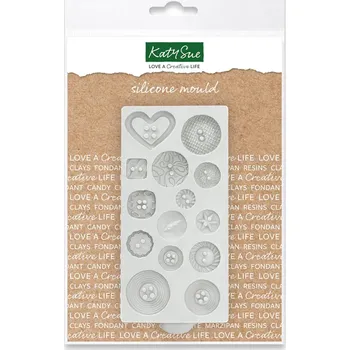 Forma na pečení KATY SUE - silikonová forma - knoflíky , různé vzory
