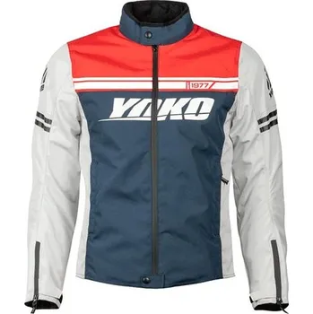Moto bunda Yoko Gartsa šedá / námořnická / červená M