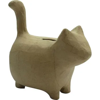 Pokladnička décopatch Katronový předmět kasička kočka 13x13cm