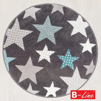 Koberec Sintelon Kusový koberec PASTEL KIDS 49/GSG Rozměr kruh 120 cm