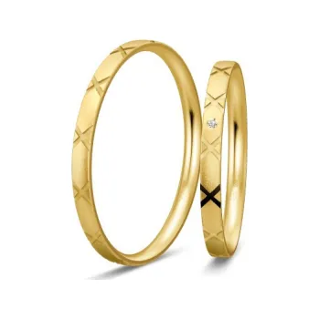 Prsten BREUNING zlaté snubní prsteny BR48/04317YG