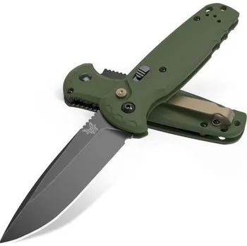 Pracovní nůž Benchmade CLA AUTO, zavírací nůž s klipem, zelený 4300BK-02