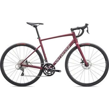 Silniční kolo Specialized Allez Satin Maroon/Silver Dust/Flo Red 2023 54 cm