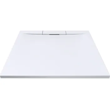 Sprchová vanička LaVilla sprchová vanička COMO čtverec 900 x 900 x 30 bílá hranatý kryt sifonu bez nožiček