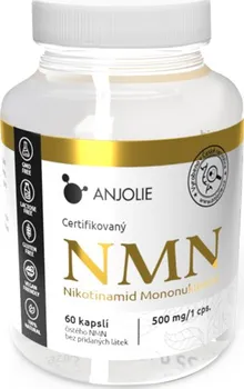 Anjolie NMN Nikotinamid Mononukleotid 500 mg 60 cps.