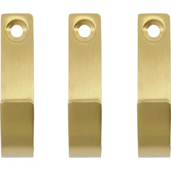 Věšák Sada tří zlatých kovových háčků Meraki Thapsus