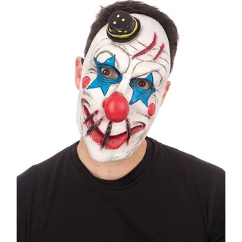 Karnevalová maska bristolHorror Klaun - latexová maska na Halloween