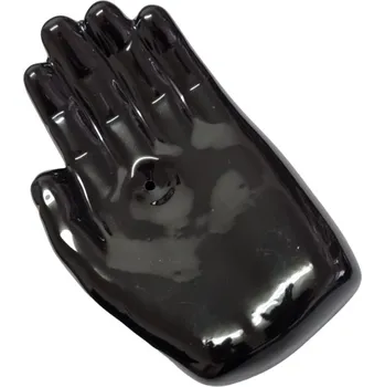 Čajovna Stojan na vonné tyčinky ruka černá 1ks