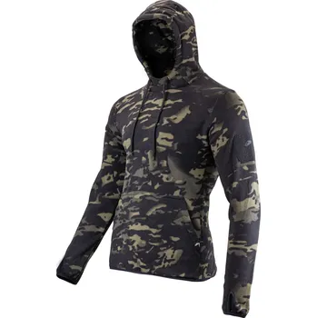 Pánská móda Viper® Mikina klokanka s kapucí FLEECE VCAM BLACK velikost: S