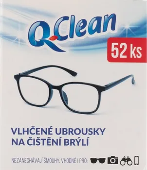 Čisticí roztok na brýle Q-Clean Vlhčené ubrousky na čištění brýlí 52 ks