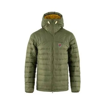 Fjällräven Expedition Pack Down Hoodie Men Green-Mustard Yellow zelená L