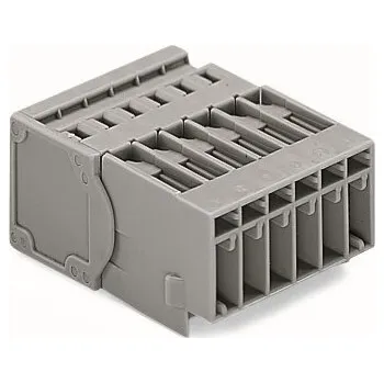 WAGO Konektor 769-606 1vodičový s pájecími piny CAGE CLAMP® 4 mm², šedá 769-606