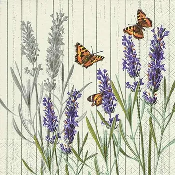 Papírový ubrousek Ubrousky papírové s dekorem LEVANDULE Smell well 20 ks - 33x33 cm