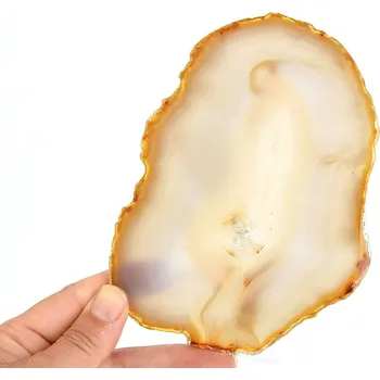 Přírodní kámen Přírodní achátový plátek z Brazílie 177g