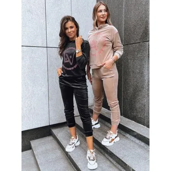 Dámská velurová souprava VIP PRIVATE hnědé