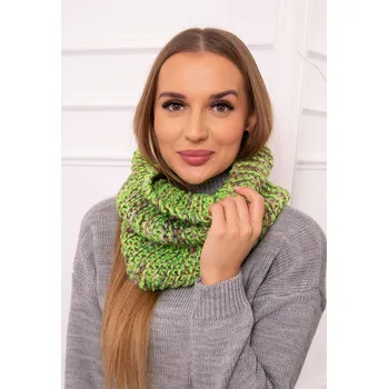 Čepice KN16 Dámská čepice s kapucí zelená neonová UNI