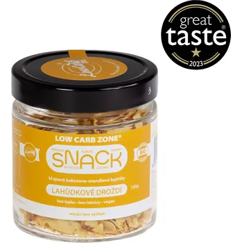 Chips Low Carb ZONE CZ - BIO Kokosovo - mandlové lupínky Lahůdkové droždí 100g