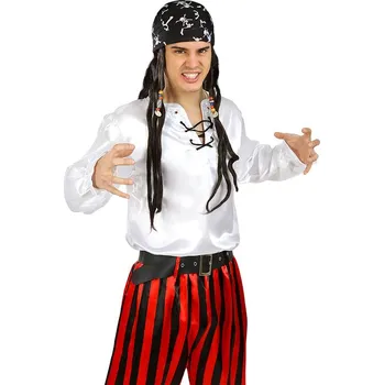 Karnevalový kostým Funiglobal - Bílé pirátské tričko - M