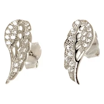 Náušnice Stříbrné náušnice pecičky andělká křídla 67437F
